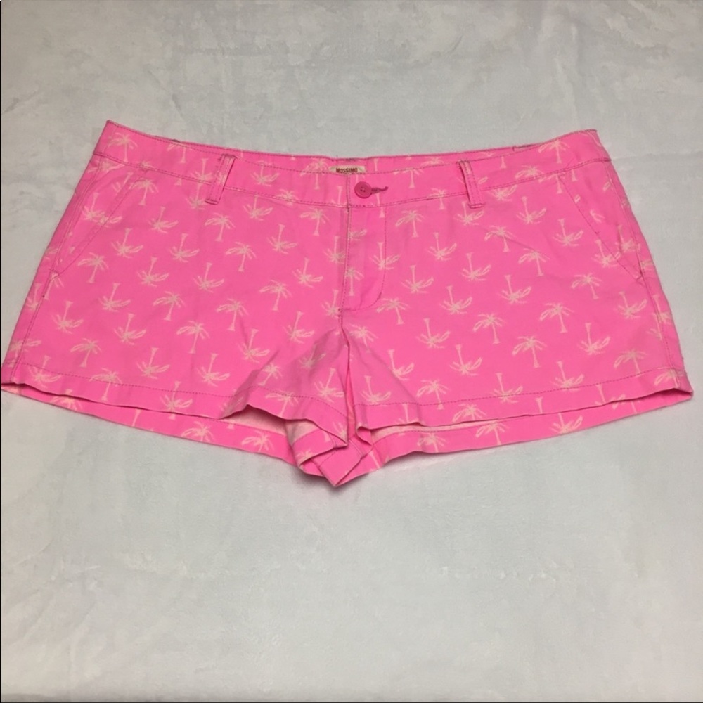 Pink palm tree shorts size 17